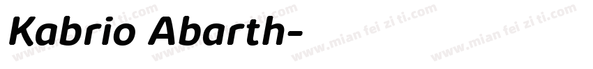 Kabrio Abarth字体转换